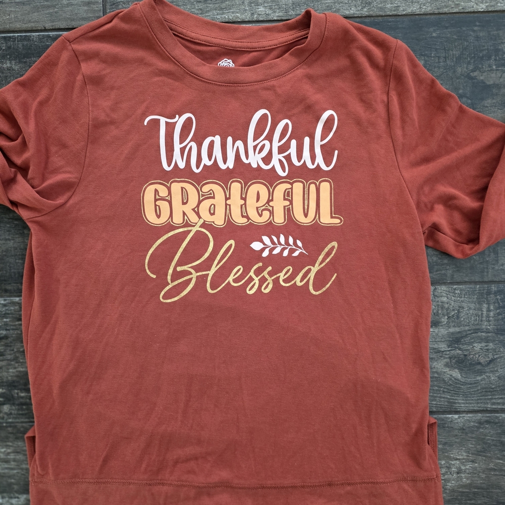 Positive Attitude Terracotta Long Sleeve Tee